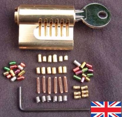 Picture of Cutaway  Repinnable 6 Pin Euro with 30 Extra Assorted Pins